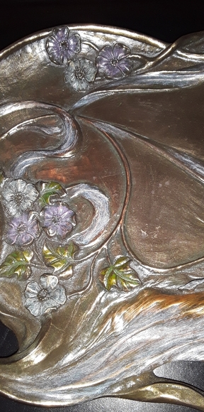 Sentious Woman signed Nouveau collection tray - Picture 4 of 7
